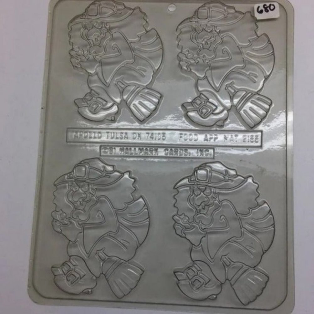 Plastic Candy Craft Mold Witch Broom Halloween